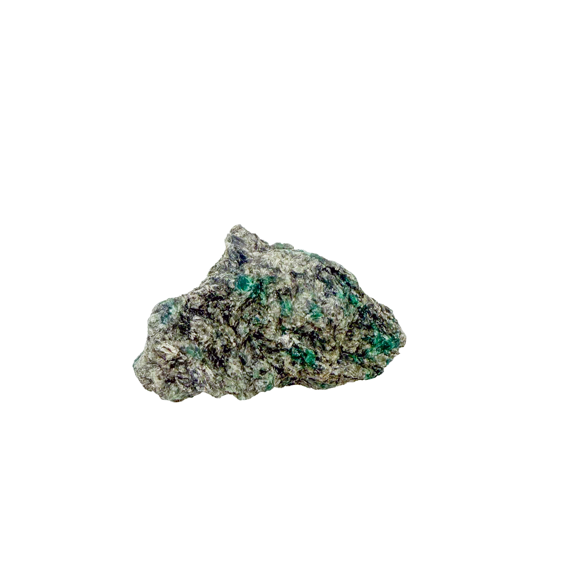 Raw emerald in matrix, alternate angle of green beryl