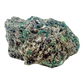 Raw emerald specimen in mica-schist matrix from Zimbabwe, AA grade, green beryl crystal in silvery host rock