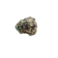 Raw emerald specimen from Zimbabwe, front view of green beryl in matrix