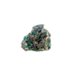 Raw emerald specimen, rear view of natural host rock