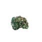 Raw emerald in matrix, detail of green crystal seams