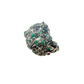 Raw emerald specimen, rear view of natural host rock