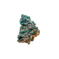 Raw emerald in matrix, vivid green crystal seam