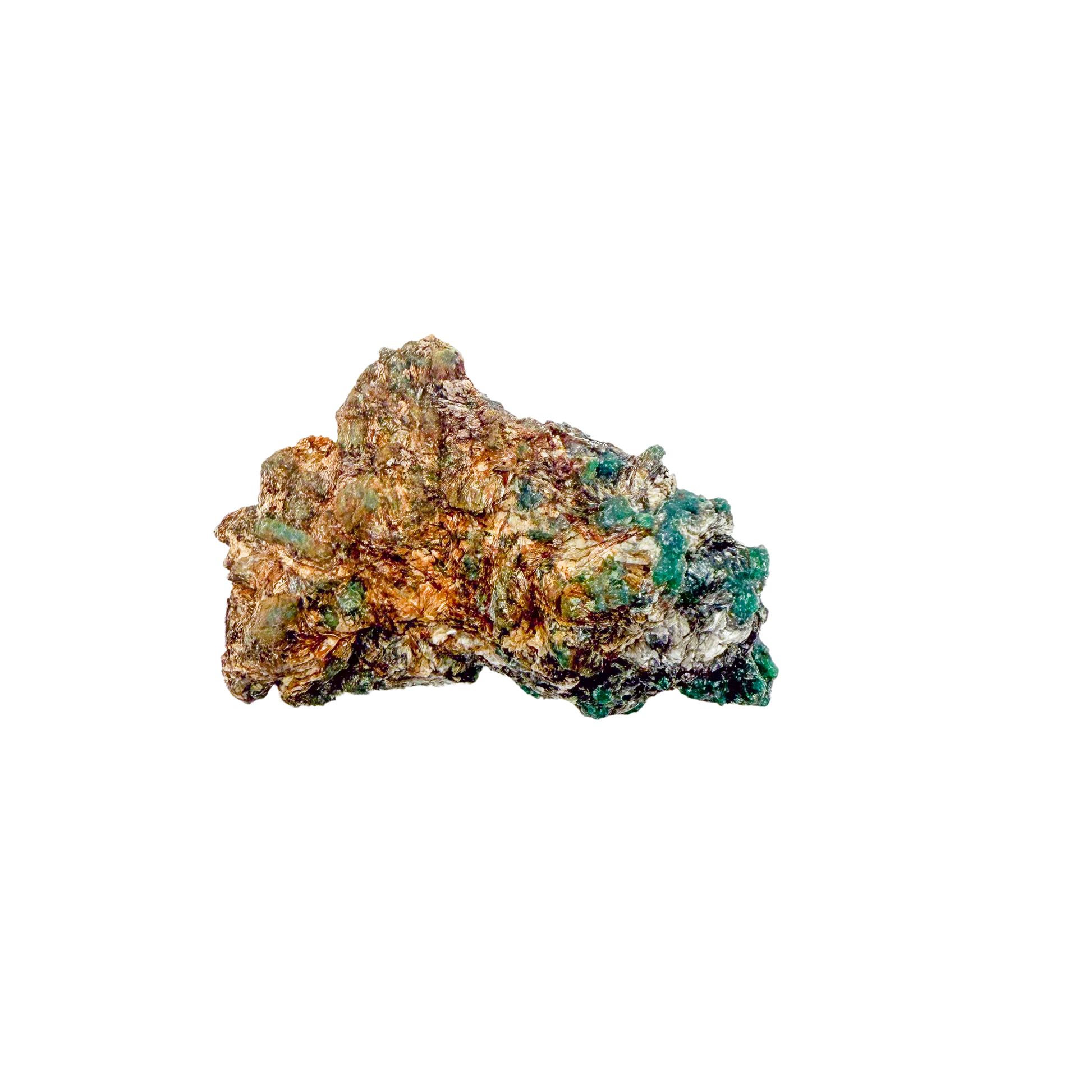Raw emerald in matrix, alternate angle of green beryl