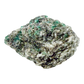 Raw emerald specimen in mica-schist matrix from Zimbabwe, AA grade, green beryl crystals on top