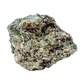 Raw emerald in matrix, detail of green crystal seams