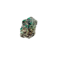 Raw emerald specimen, rear view of natural host rock