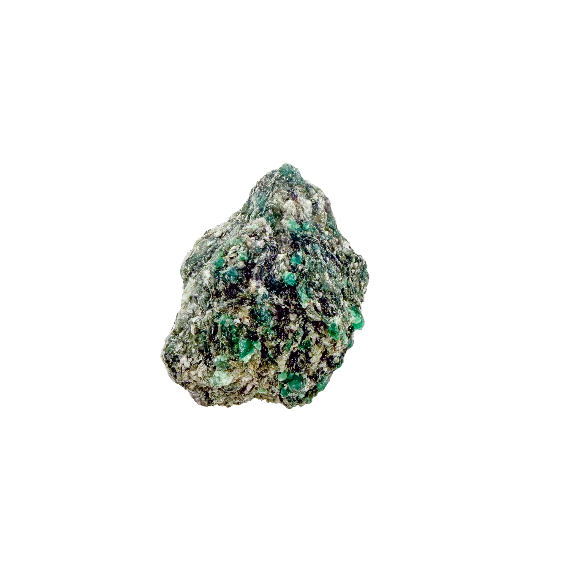 Raw emerald in matrix, alternate angle of green beryl