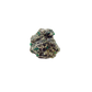 Raw emerald specimen from Zimbabwe, front view of green beryl in matrix