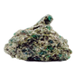 Raw emerald specimen from Zimbabwe, front view of green beryl in matrix