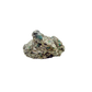 Raw emerald specimen in mica-schist matrix from Zimbabwe, AA grade, green beryl in silvery host rock