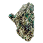 Raw emerald in matrix, detail of green crystal seams