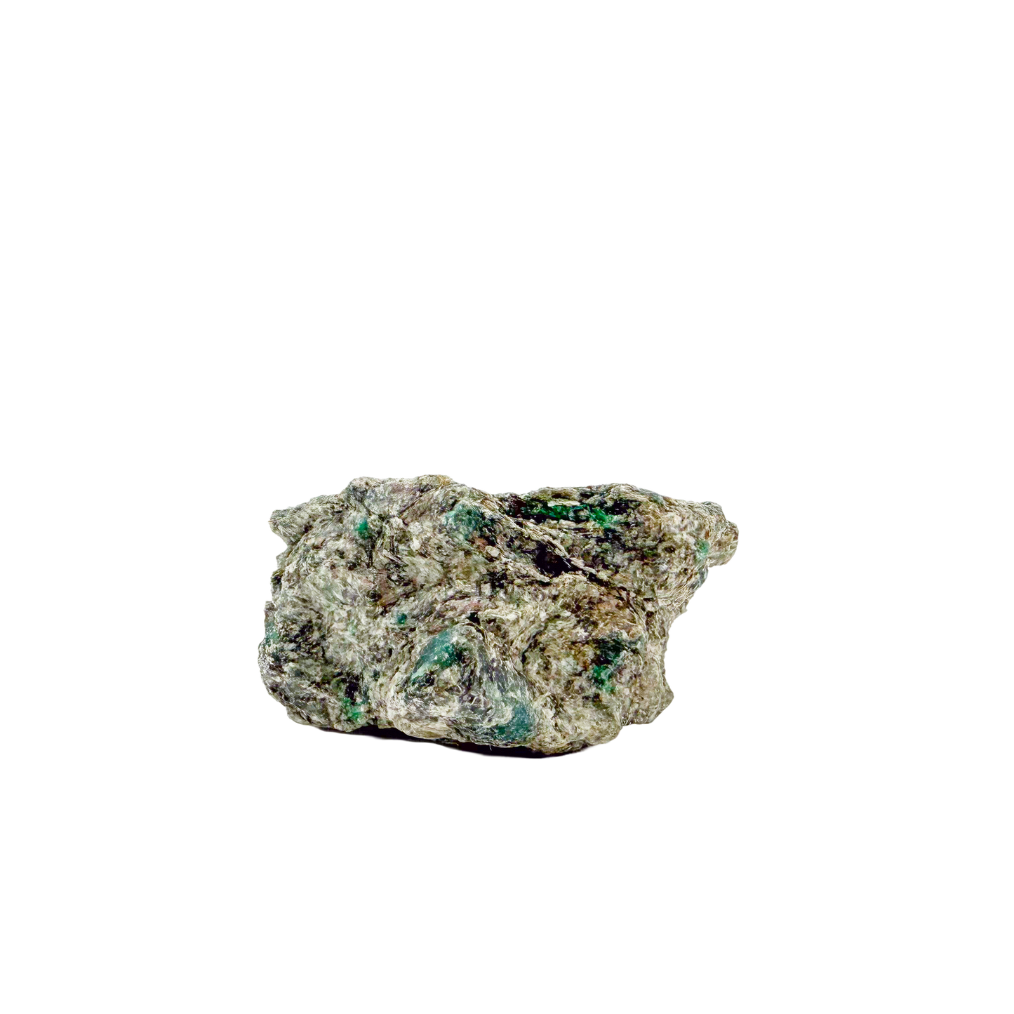 Raw emerald in matrix, alternate angle of green beryl