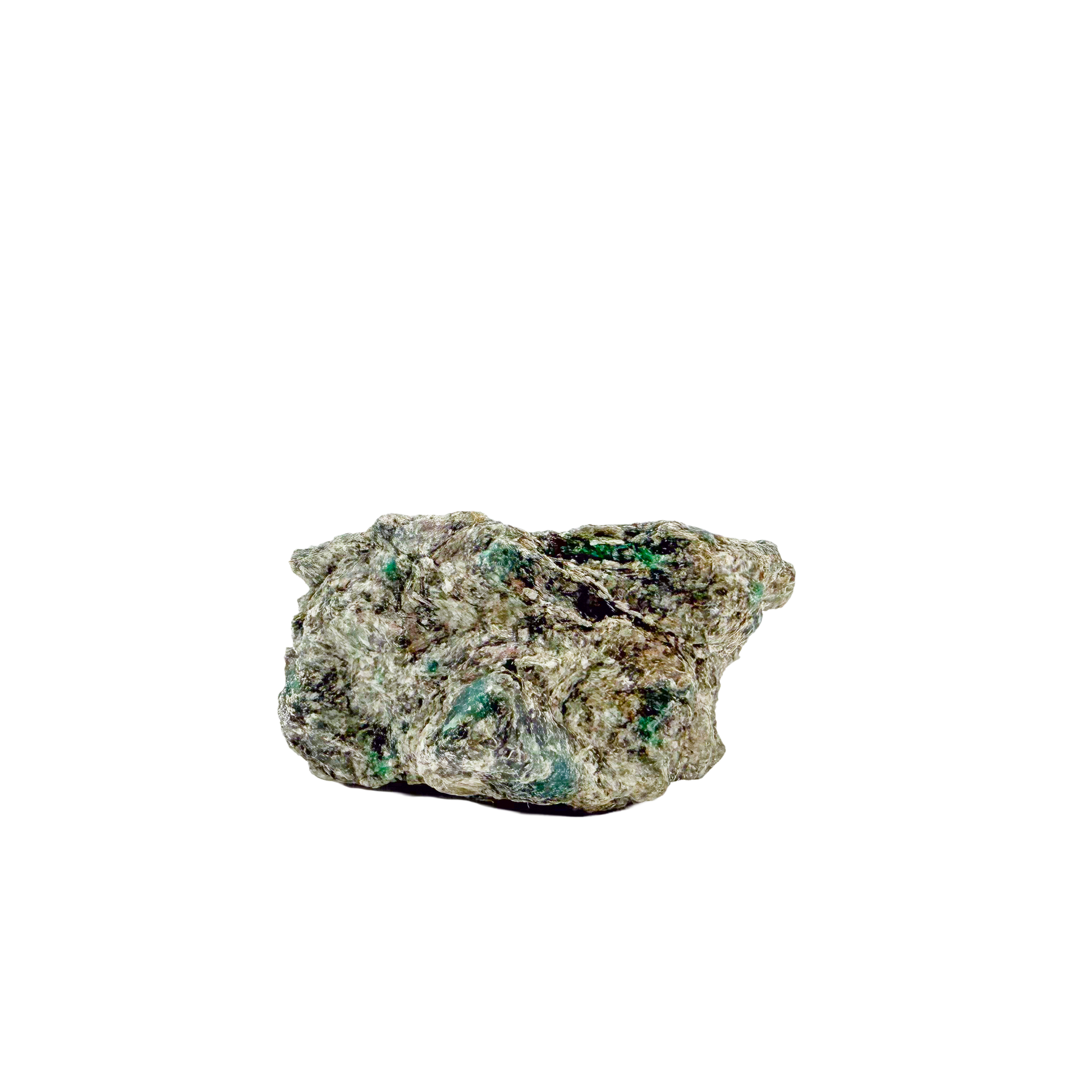 Raw emerald in matrix, alternate angle of green beryl