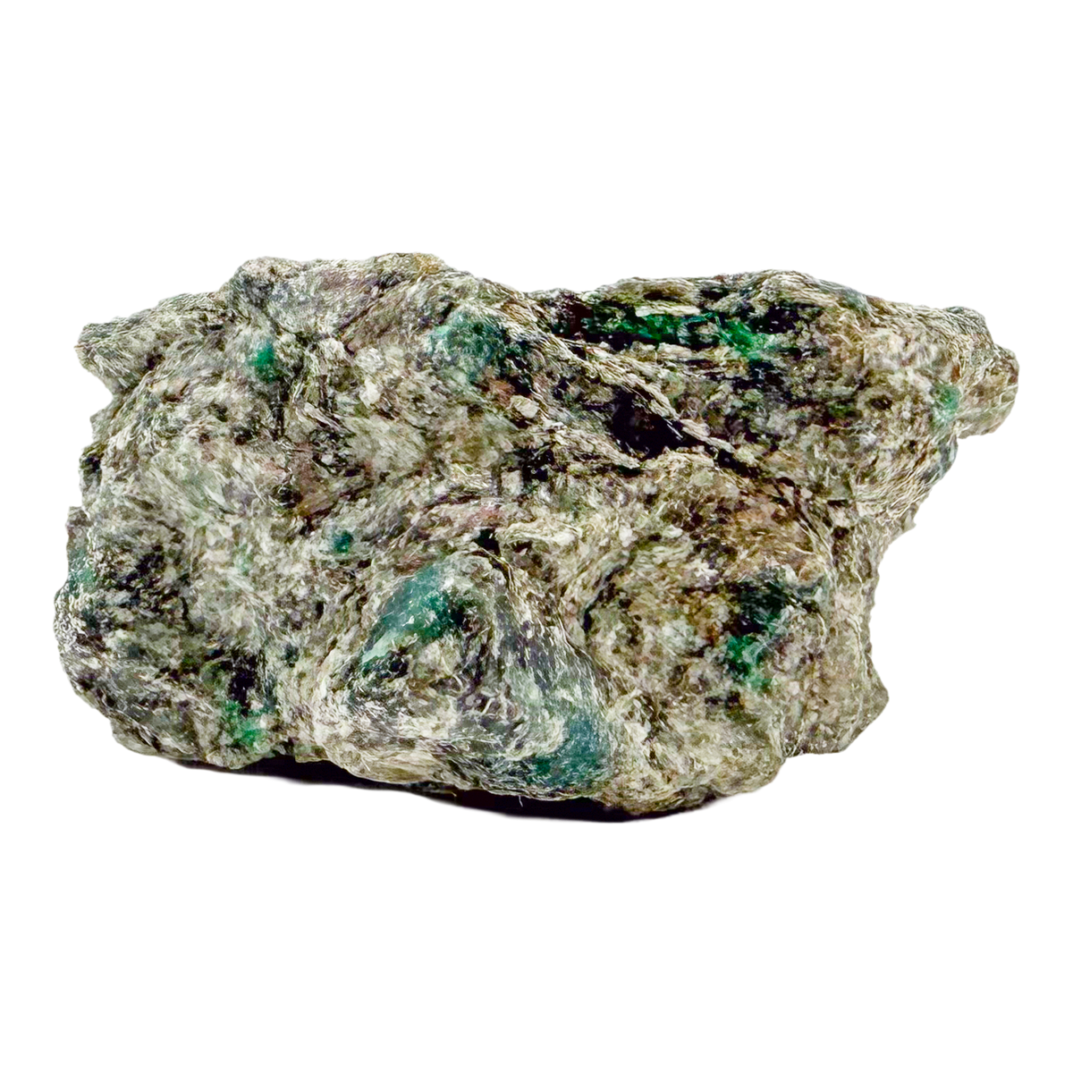 Raw emerald in matrix, alternate angle of green beryl