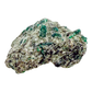 Raw emerald specimen, rear view of natural host rock