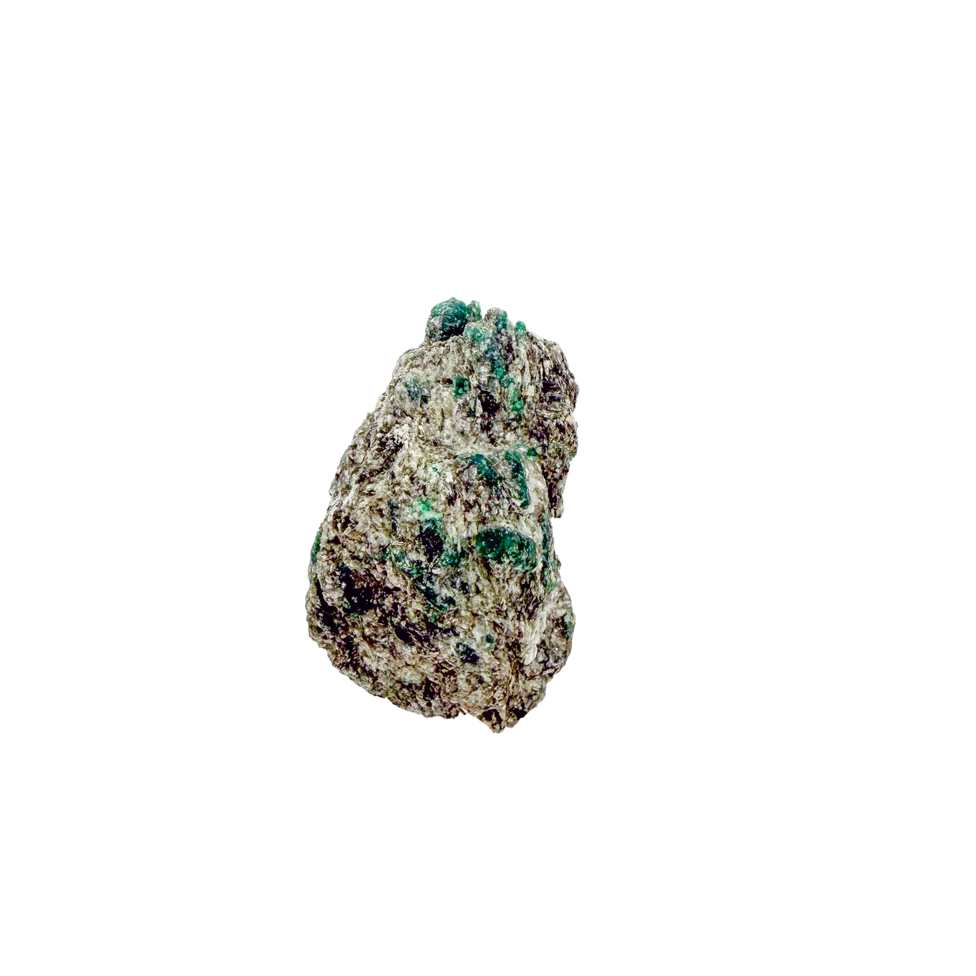 Raw emerald in matrix, alternate angle of green beryl