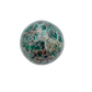 Polished emerald orb seen at the angled three-quarter view, 426 g, Mohs 7.5-8, one of a kind.