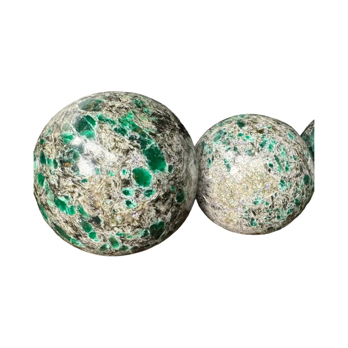 Emerald Crystal Spheres for Abundance, Emotional Healing & Healing — green polished, AA grade directly from Zimbabwe