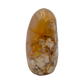 Side profile of Flower Agate freeform from Madagascar