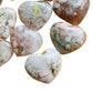 Full profile of Grade AA Flower Agate heart ready to ship from Beyond Bohemian