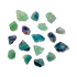Fluorite raw stones, Grade AA, banded purple, green and clear, from Minas Gerais, Brazil