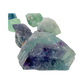 Rough Fluorite pieces showing purple and green color zoning, Brazilian origin, 1 to 2 inch