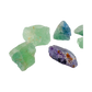 Natural Fluorite rough with clear, green and purple sections, from Minas Gerais, Brazil