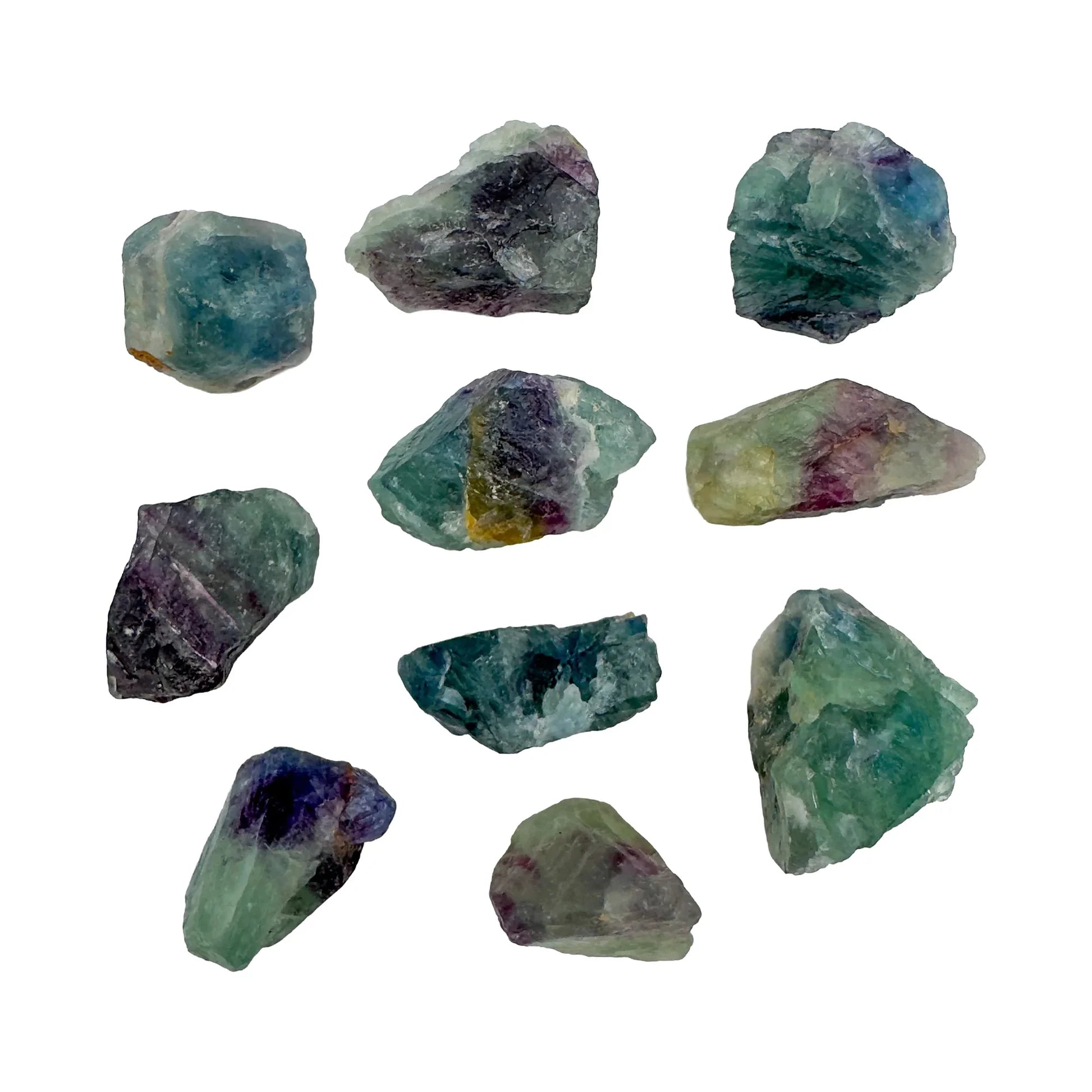 Fluorite Raw Stones for Cleansing, Focus & Intuition — beginner-friendly clear rough natural, AA grade Namibia-sourced