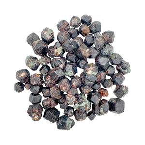 Garnet Raw Crystals with Fuchsite