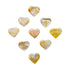 Polished Golden Healer Hearts traditionally associated with Cleansing, Healing & Manifestation — clear polished, A grade from Brazil
