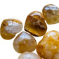 Scale reference of a Golden Healer polished heart, from Alaotra-Mangoro, Madagascar.