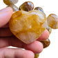 Detail shot of Grade AA Golden Healer heart under natural light