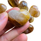 Full profile of Grade AA Golden Healer heart ready to ship from Beyond Bohemian