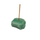 Polished Green Aventurine incense holder from Brazil, alternate view