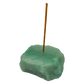 Polished Green Aventurine incense holder from Brazil, alternate view