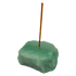 Polished Green Aventurine incense holder from Brazil, alternate view