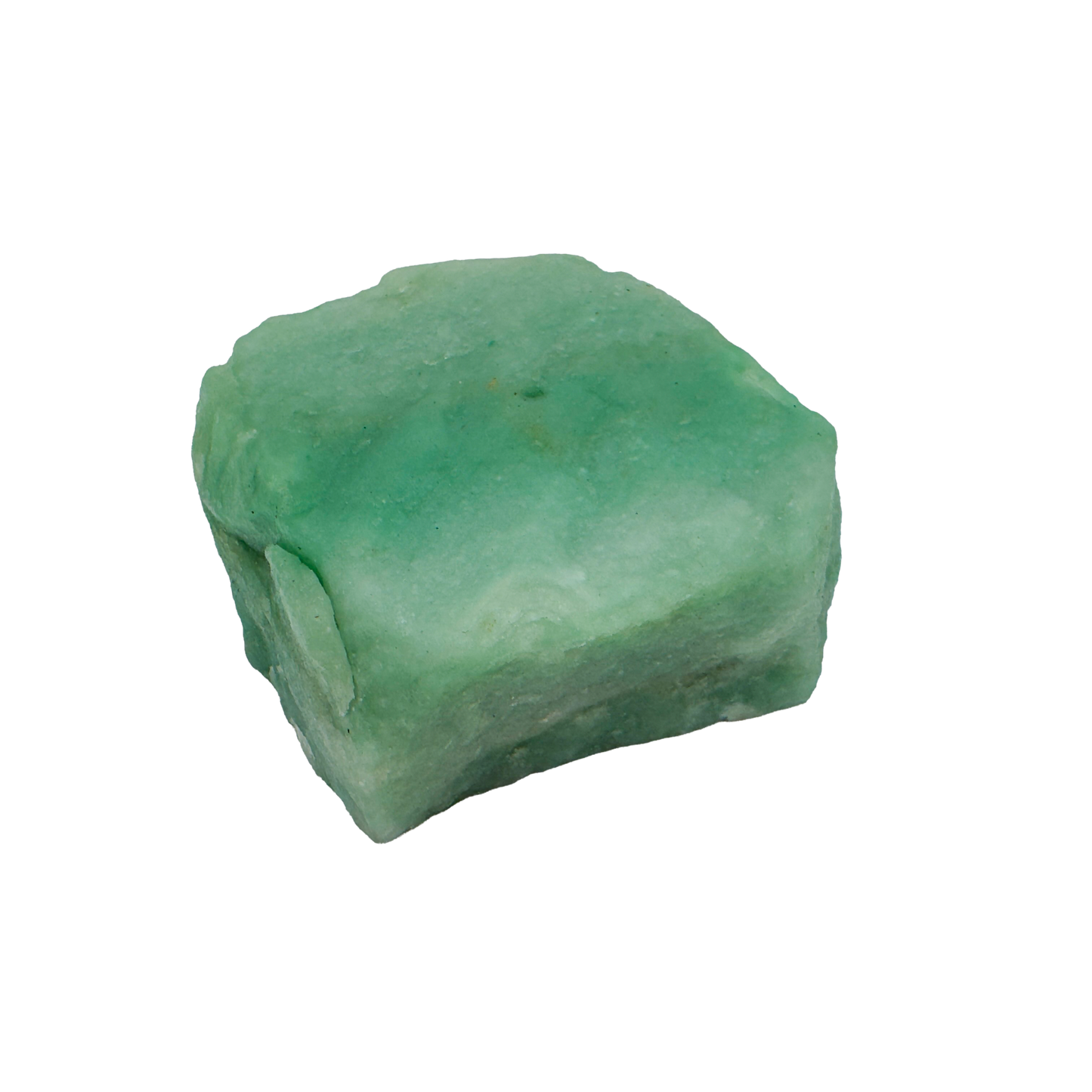 Polished Green Aventurine incense holder from Brazil, alternate view