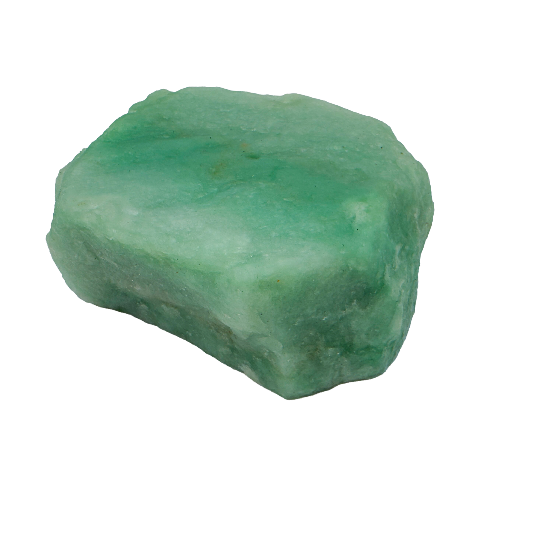 Polished Green Aventurine incense holder from Brazil, alternate view
