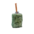 Green aventurine reed oil diffuser from Brazil, sage green stone block with chrome collar and reeds