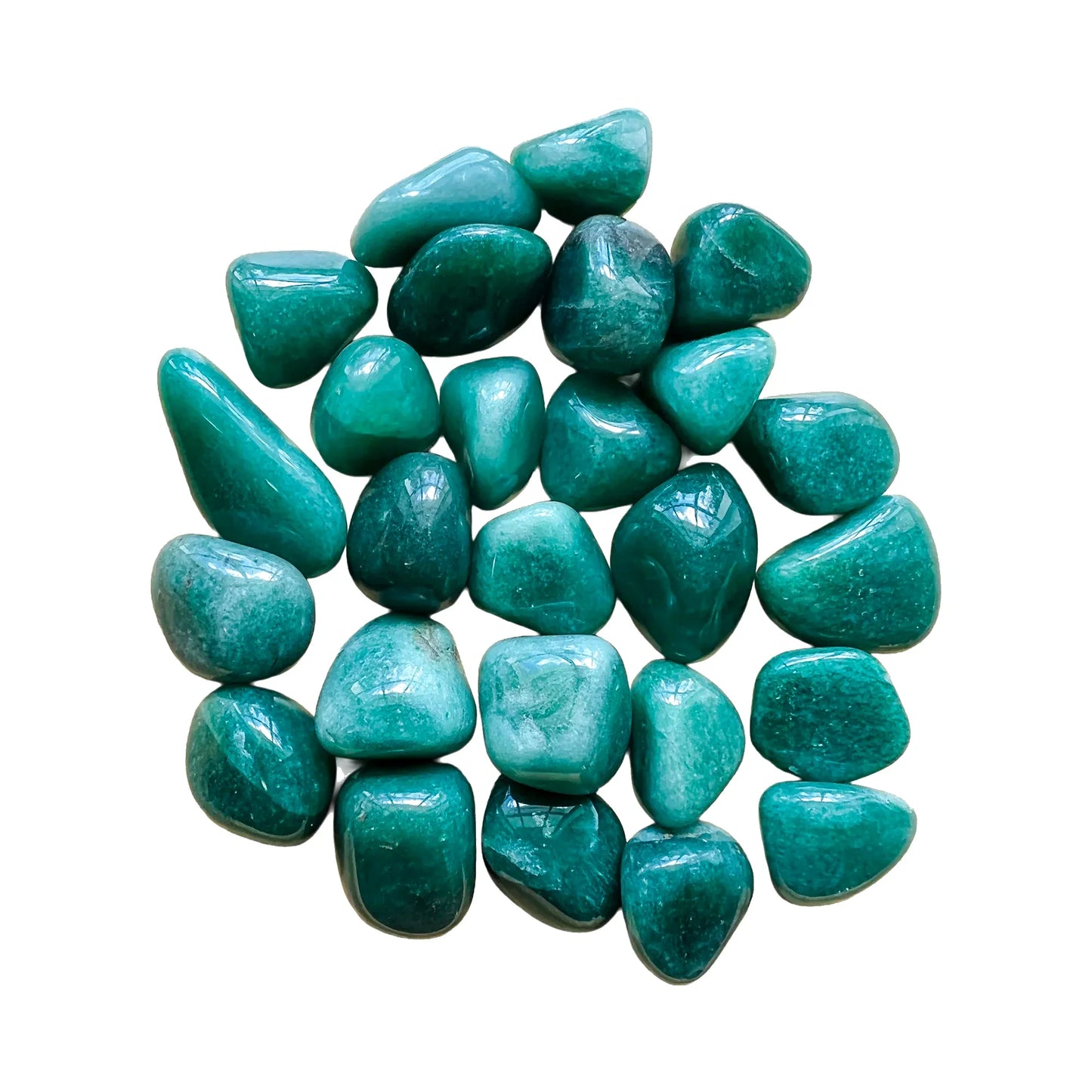 Green Aventurine Tumbled Stones for Abundance, Emotional Healing & Love — beginner-friendly green polished, AA grade from Brazil