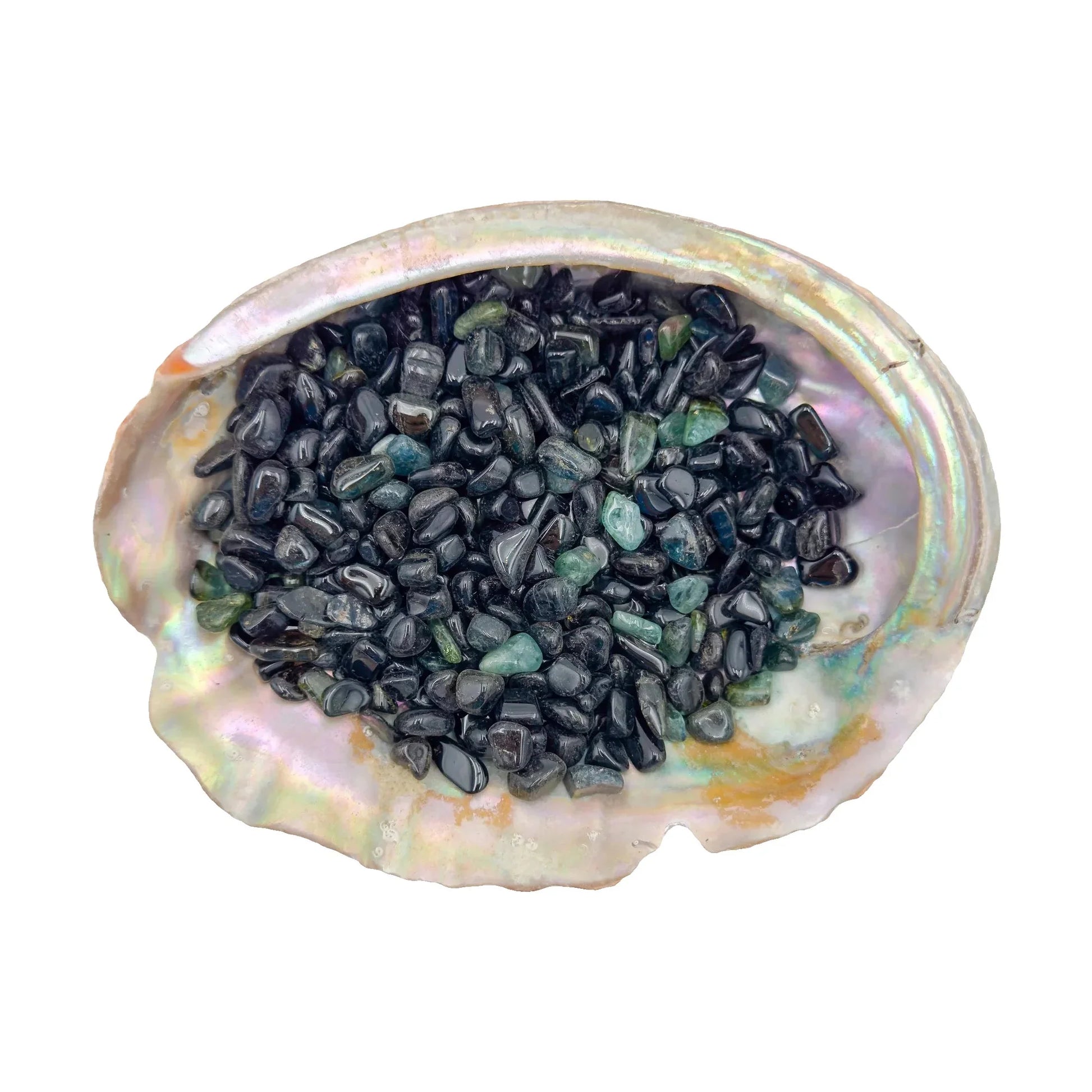 Small Green Tourmaline Chips for Abundance, Emotional Healing & Healing — green small tumbled, A grade Mozambique-sourced