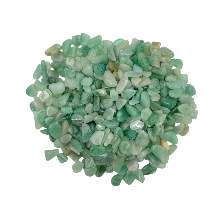 Green Aventurine polished crystal chips, A grade, from Mashonaland West, Zimbabwe