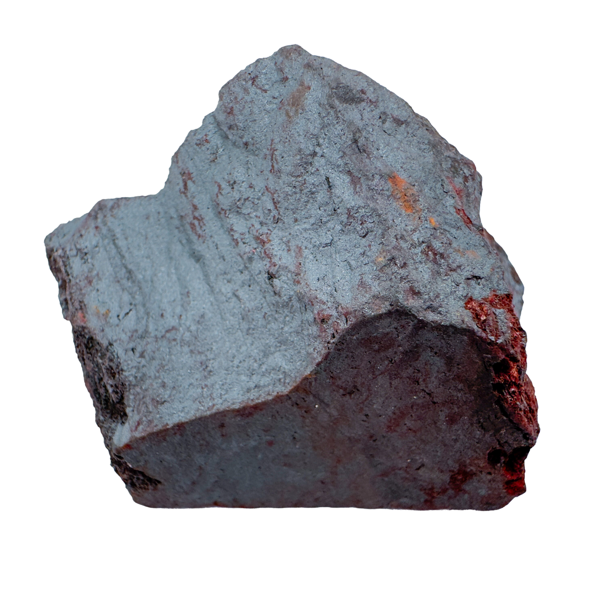 Detail view of AA Grade Hematite raw stone from Brazil