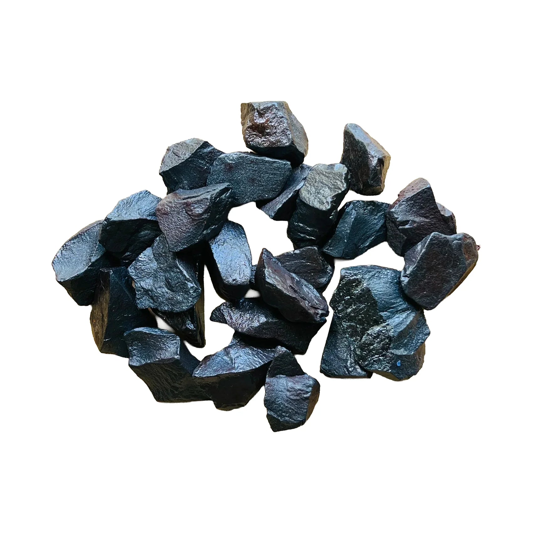 Raw Hematite Crystals for Anxiety Relief, Calm & Focus — beginner-friendly black rough natural, AA grade from Brazil