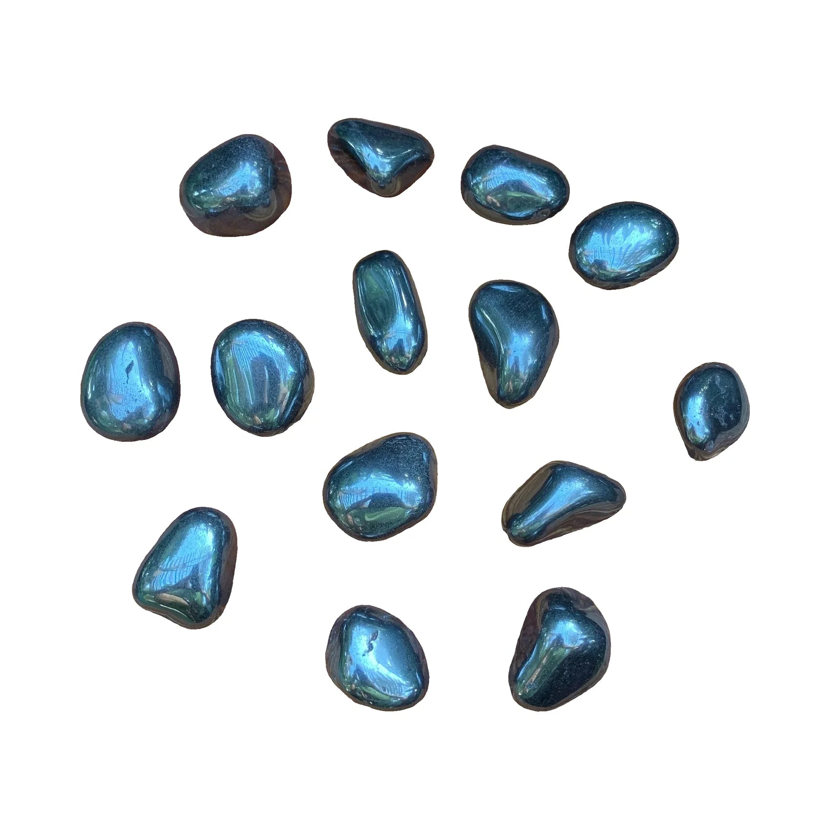 Hematite Crystals for Anxiety Relief, Calm, Focus & Root Chakra Support — black polished, hand-selected AA from Brazil