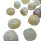 Polished Honey Calcite tumbled stone in translucent honey-yellow