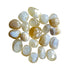Honey Calcite Palm Stones to support Confidence & Focus & Solar Plexus Support — yellow smooth polished, AA grade from Peru