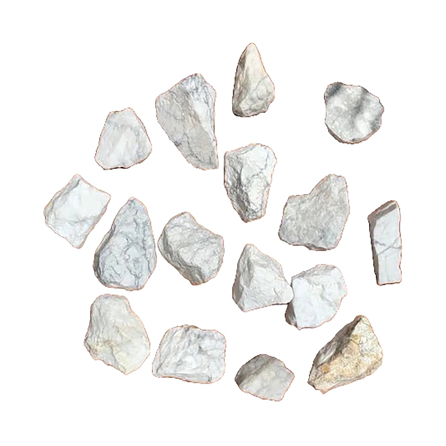 Howlite Magnesite Crystals to support Cleansing, Meditation & Sleep — gray rough natural, A grade from Brazil