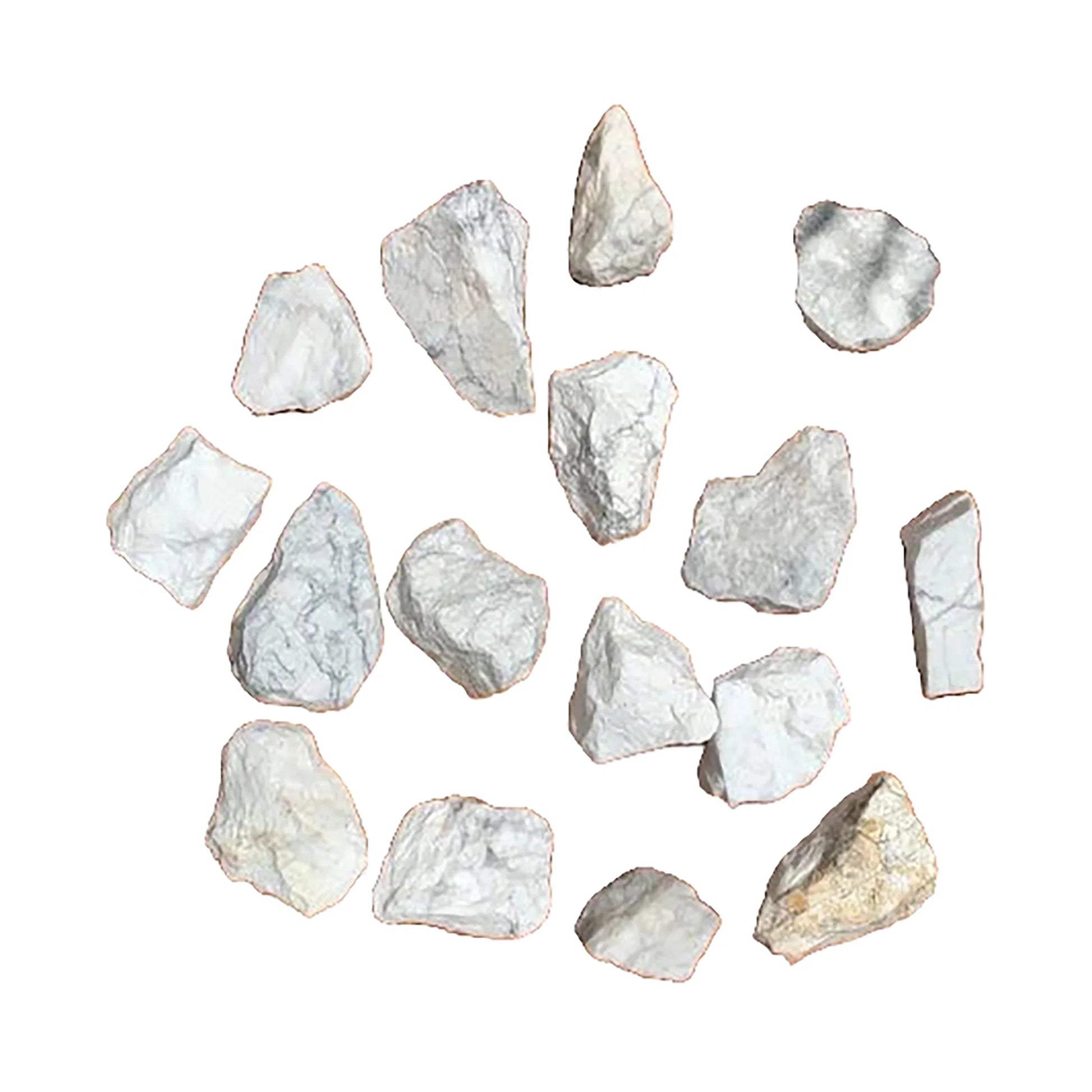 Howlite Magnesite Crystals to support Cleansing, Meditation & Sleep — gray rough natural, A grade from Brazil
